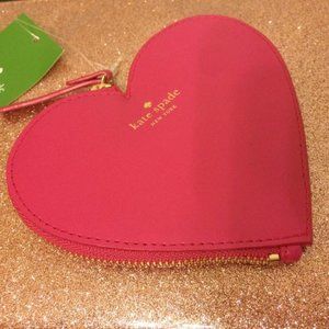 Kate Spade Pink Heart Coin Purse Wallet